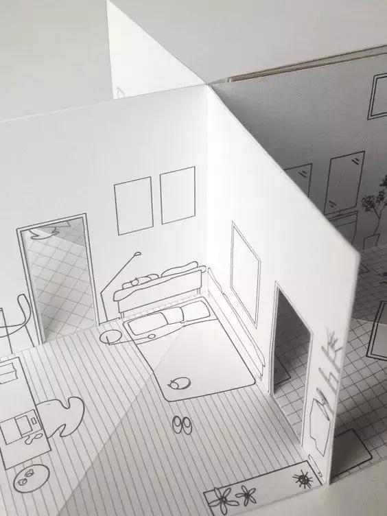 手工折立体房子,纸折立体房子