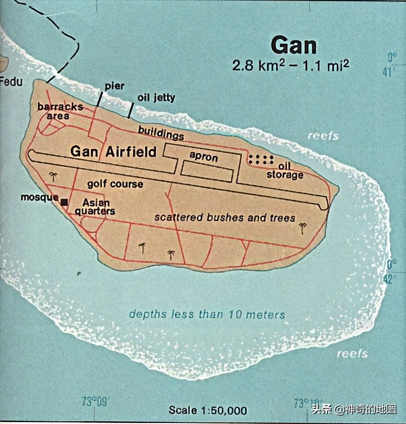 马尔代夫岛屿排名和地理位置,地图中的马尔代夫