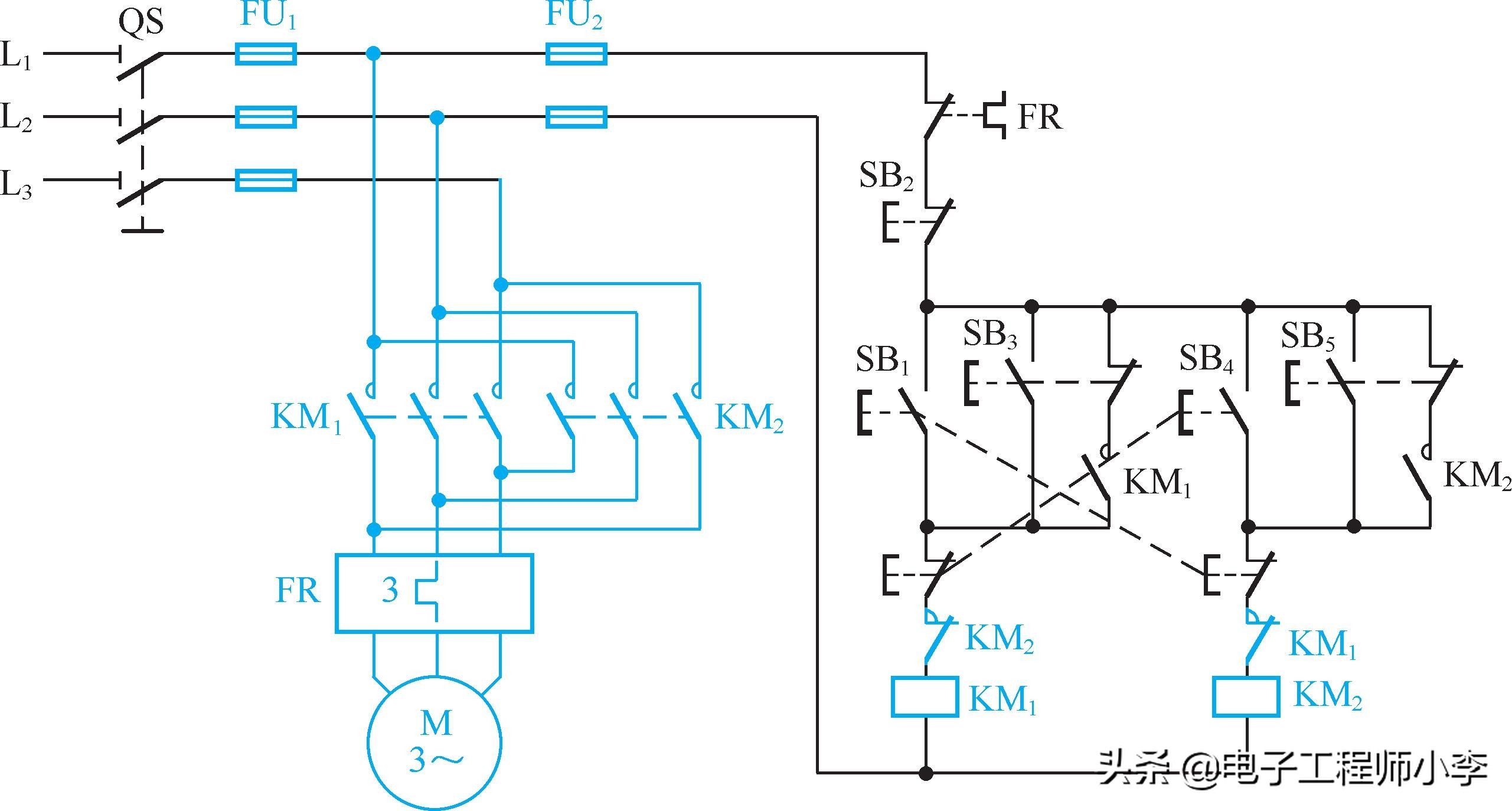 三相异步电动机控制线路检修方法,图解电动机控制电路故障处理200例