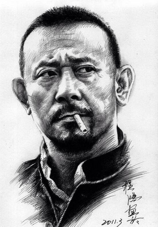 如何画出夸张的人物肖像画,当灵魂画手模仿大师作画