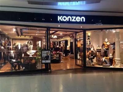 设计感男装店铺设计,konzen男装设计图