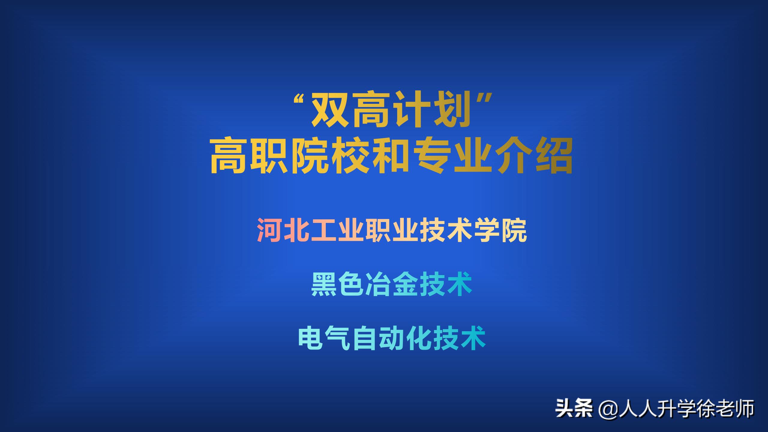 双高计划高职院校河北,双高计划高职学院