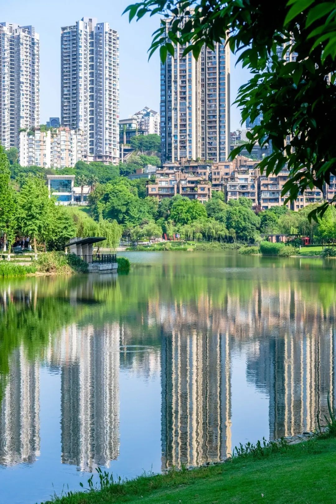 春意盎然的湿地公园,一个风景如画美丽休闲的公园