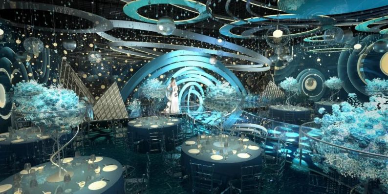婚礼堂星空宴会厅设计,星空婚礼堂宴会厅