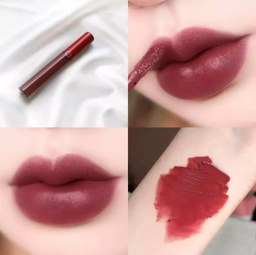 阿玛尼黄皮适合的口红唇釉,阿玛尼红管唇釉口红