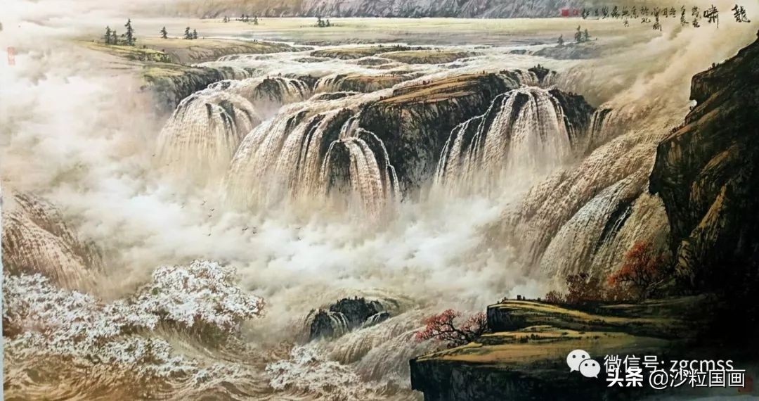 曾刚各种水的画法,曾刚老师彩墨山水画教学视频