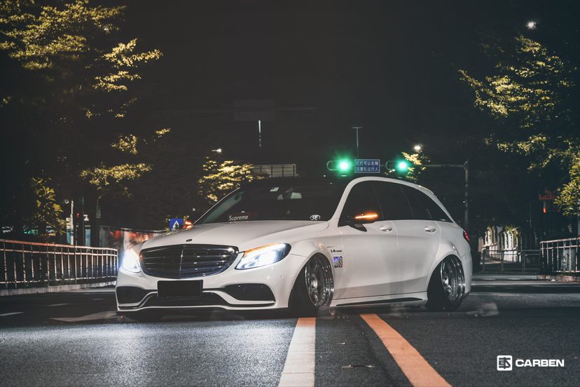 2016款奔驰c200旅行车,最美改装奔驰b200