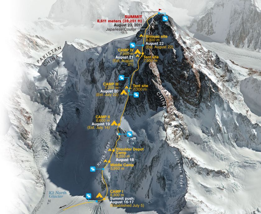 乔戈里峰k2野蛮巨峰,野蛮巨峰k2峰顶