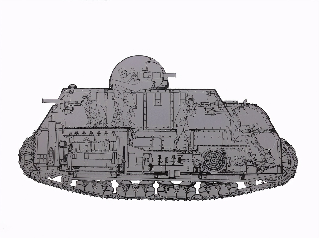 最讲武德意大利！设计画风让人啼笑皆非，还造步行坦克，脑洞太大