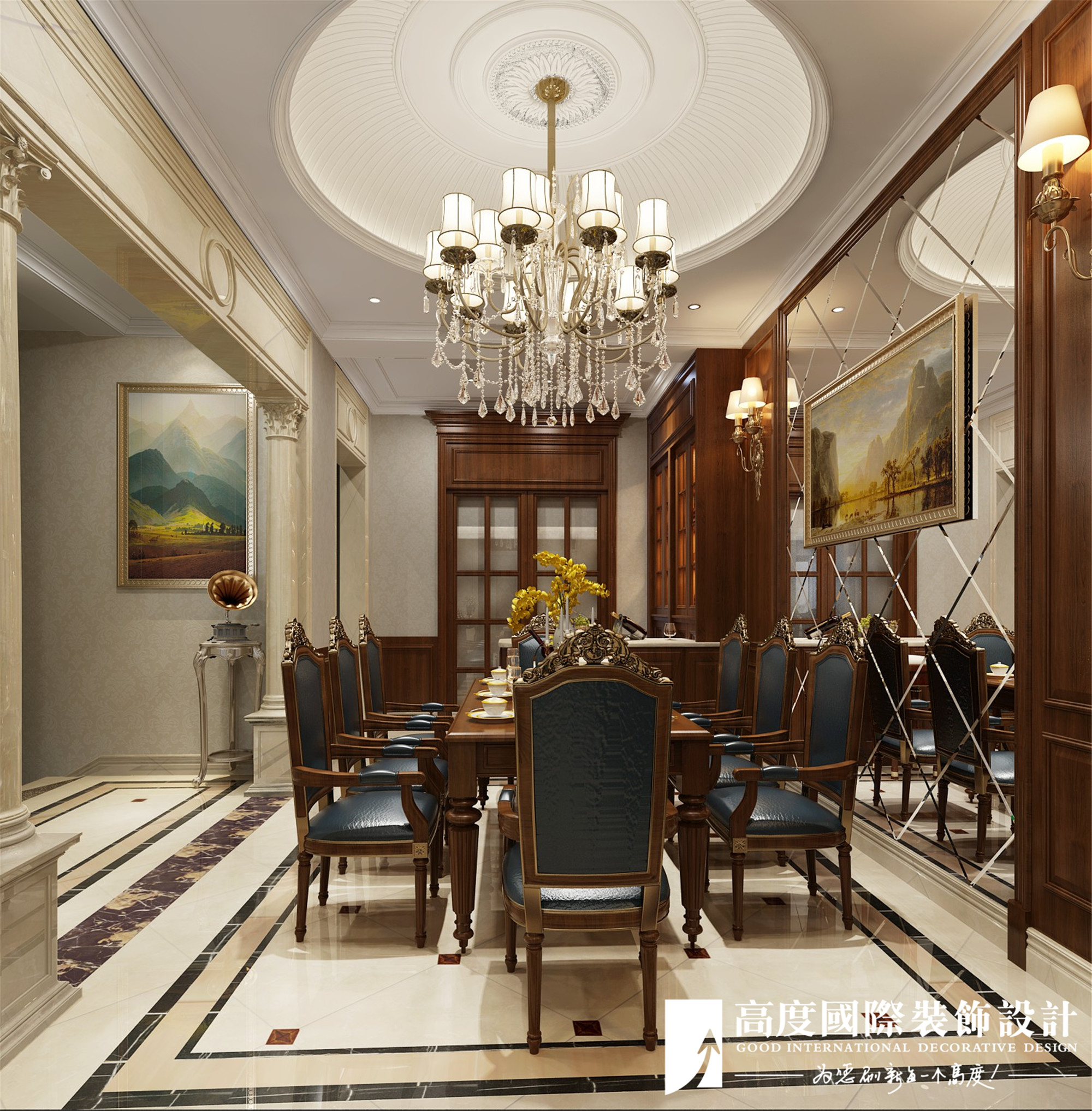 美式西海岸风格装修,蓝色花园美式装修