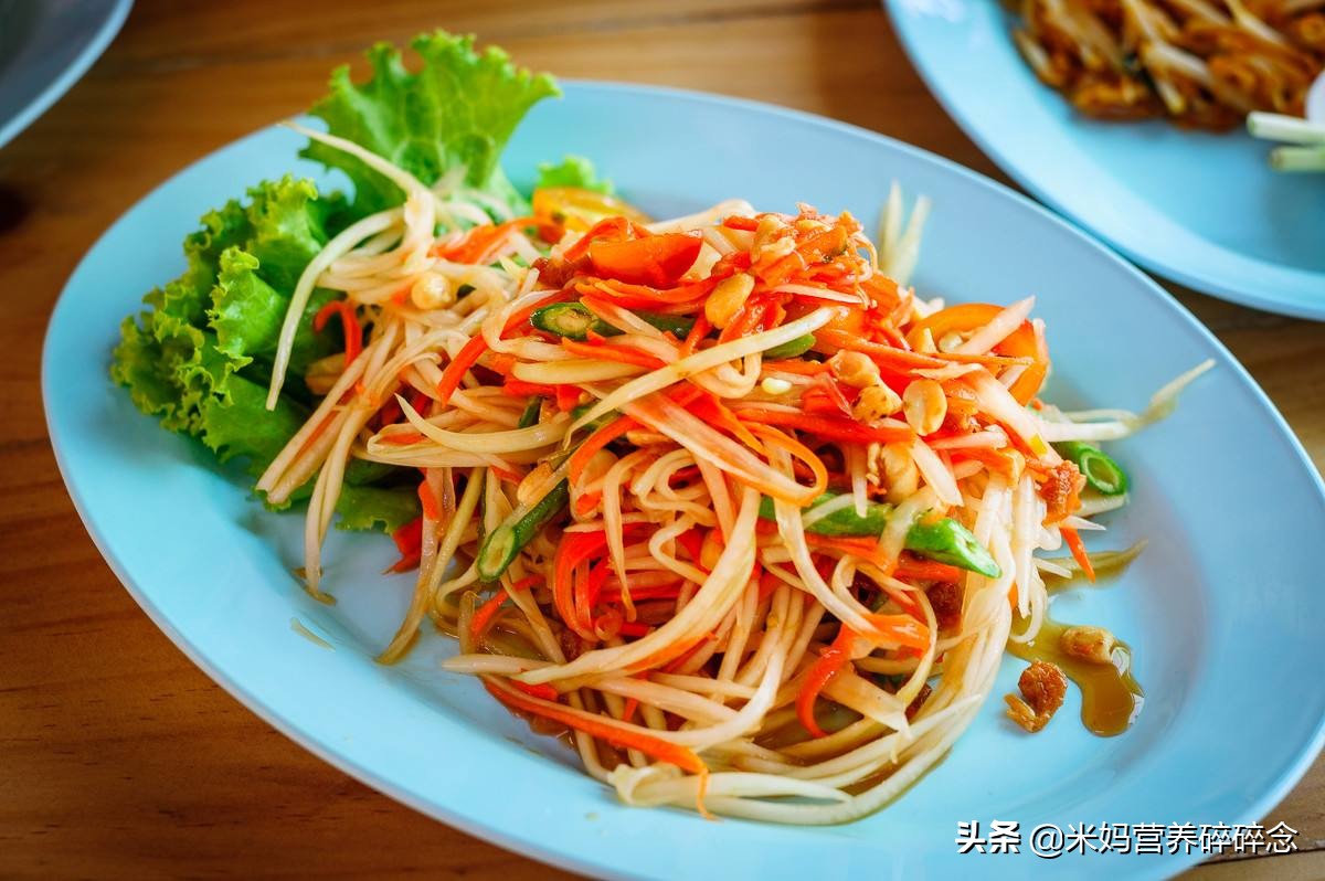 青木瓜沙律教程,泰国臭鱼露青木瓜沙拉做法