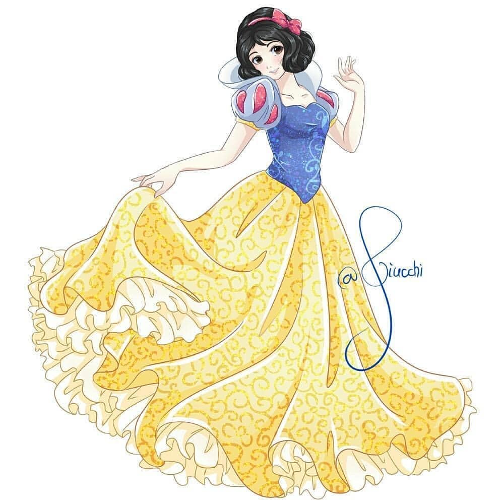 迪士尼公主穿上美丽的公主裙,迪士尼公主穿上礼服