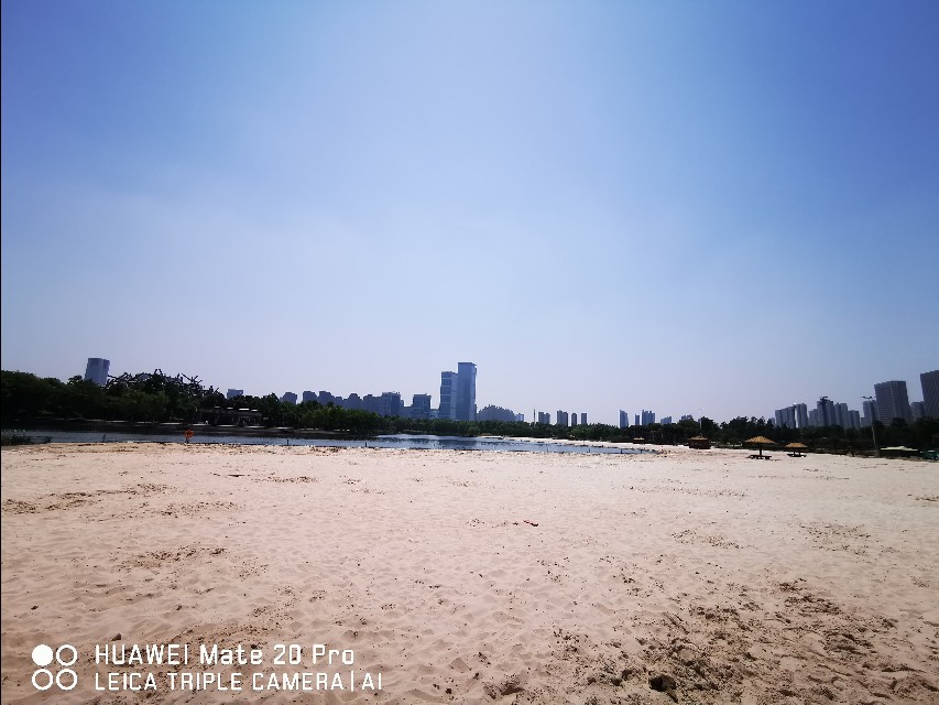 大美滨湖全景图,合肥滨湖塘西河公园美景