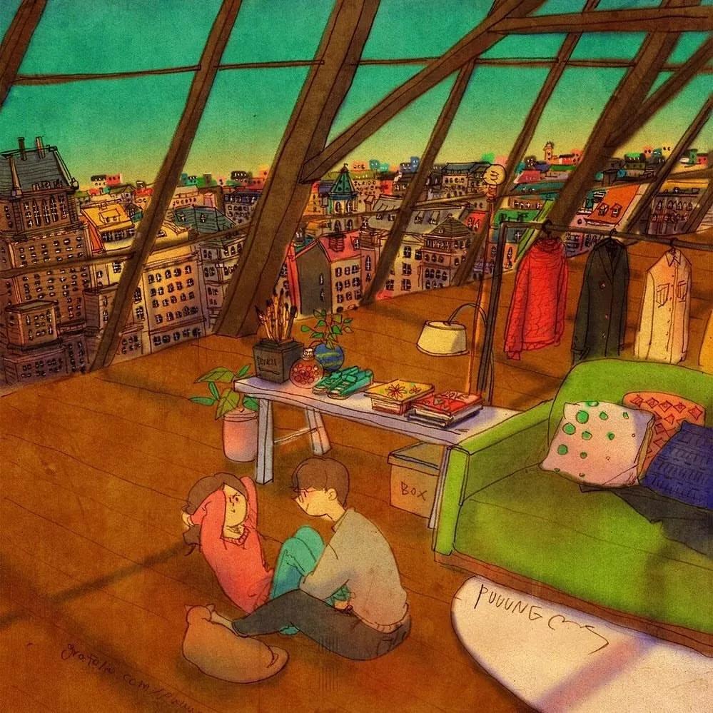 这些画也太甜了吧!!!看完只想谈!恋!爱