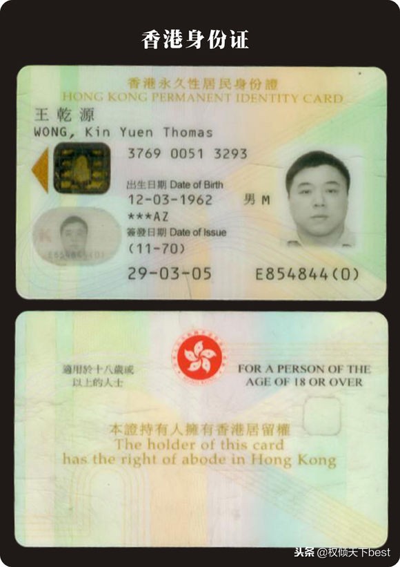 各个国家的身份证是什么样的,世界各个国家的身份证