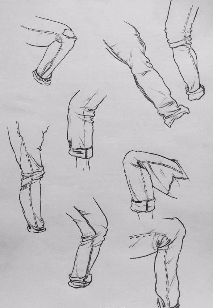 大块衣褶画法,衣褶不好看