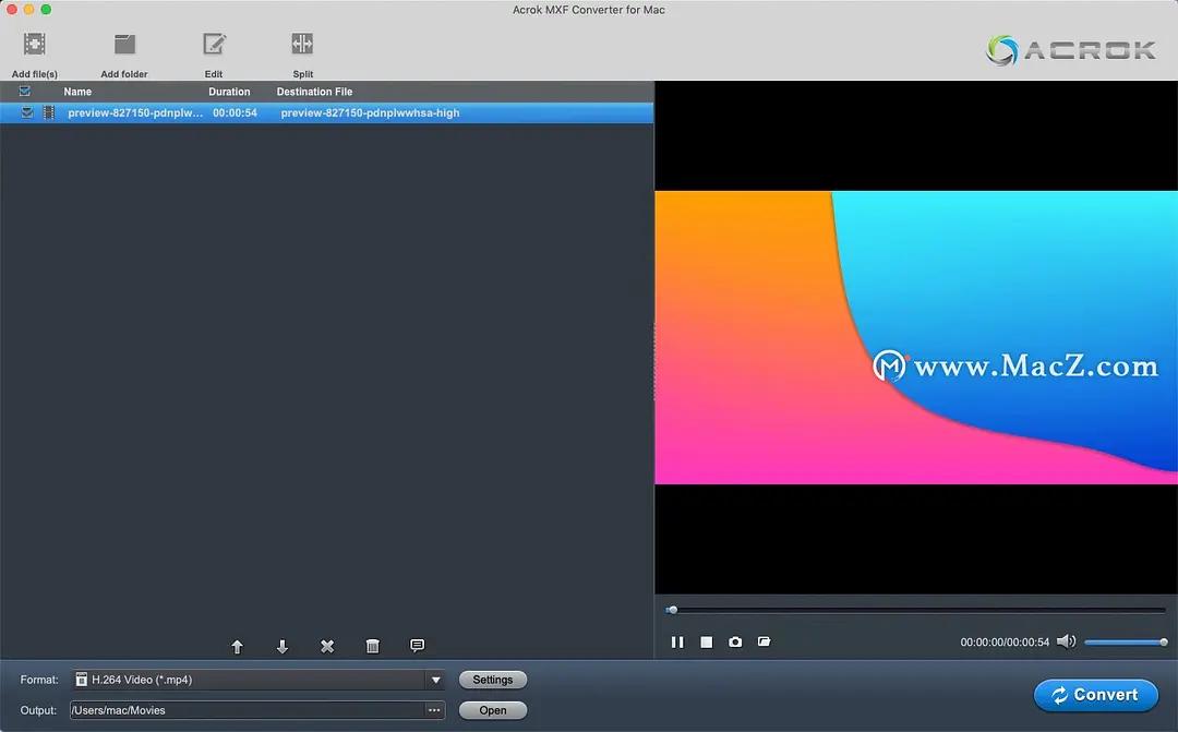如何转换mxf格式,免费mxf格式转换mp4