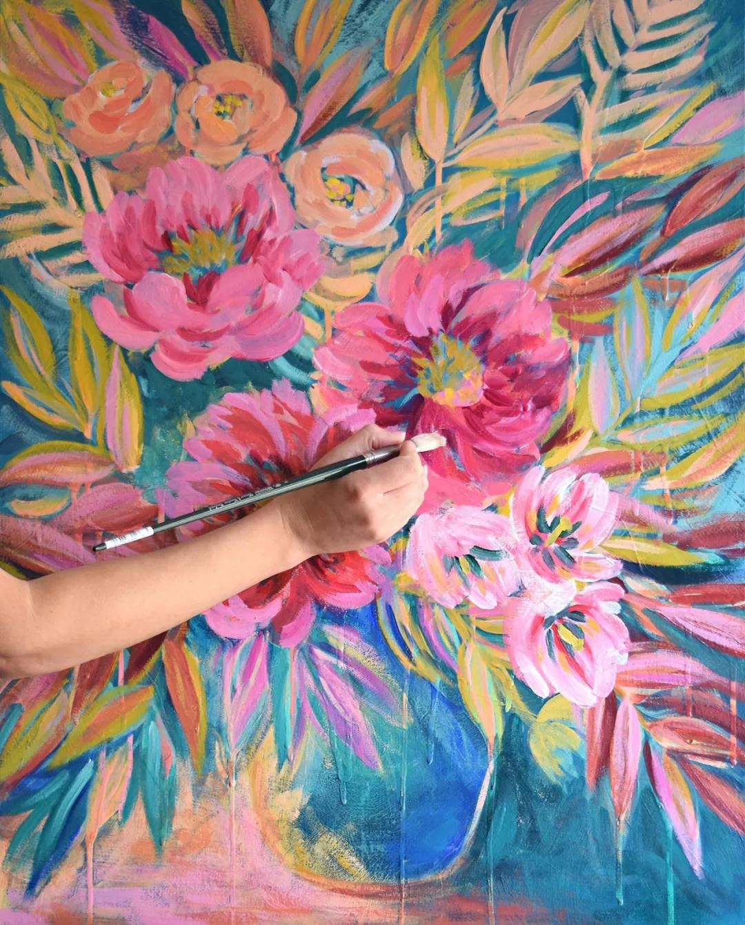 美术创意画幼儿丙烯平涂画,丙烯平涂的正确方法图解