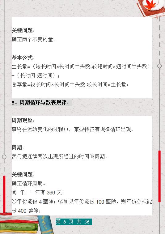 小学奥数必背十大公式讲解,小学数学奥数公式大全完整版