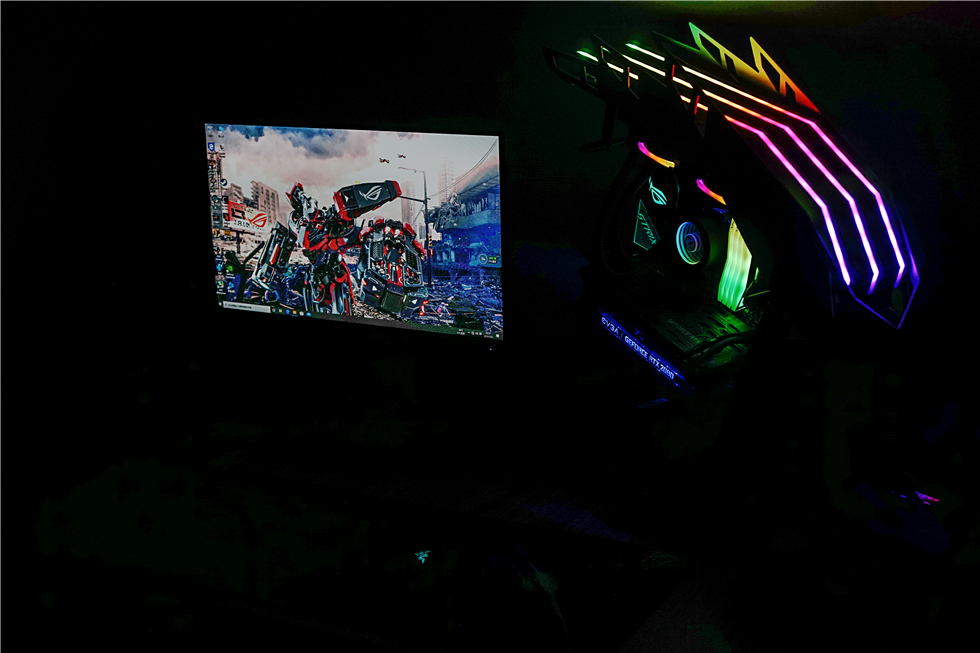 科技以灯为本,3600X+B450+BMR-24水冷+大水牛铁血战士机箱装机秀