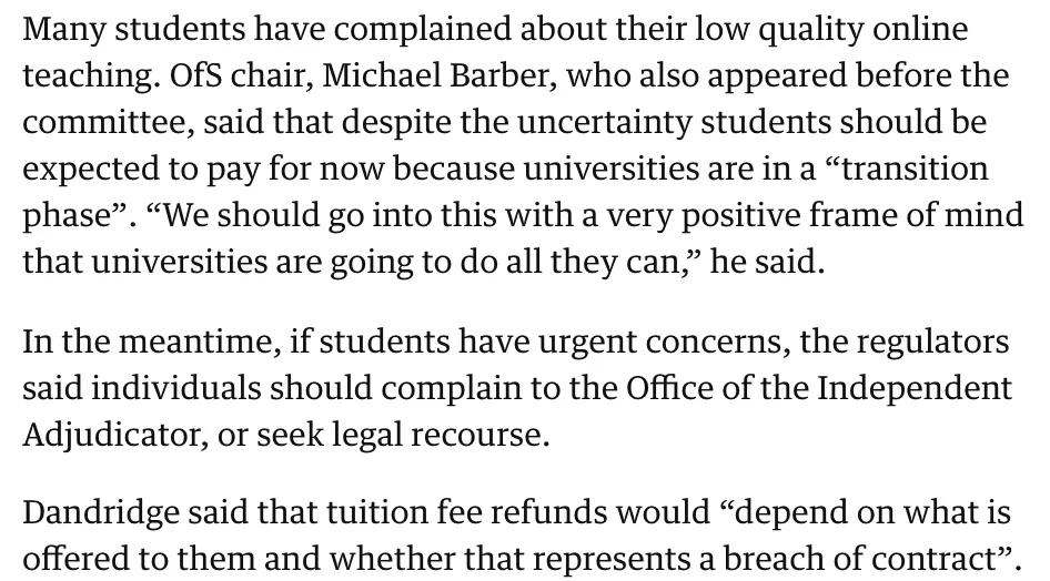 注意！英国大学公布退学费条件，澳洲大学发放补助