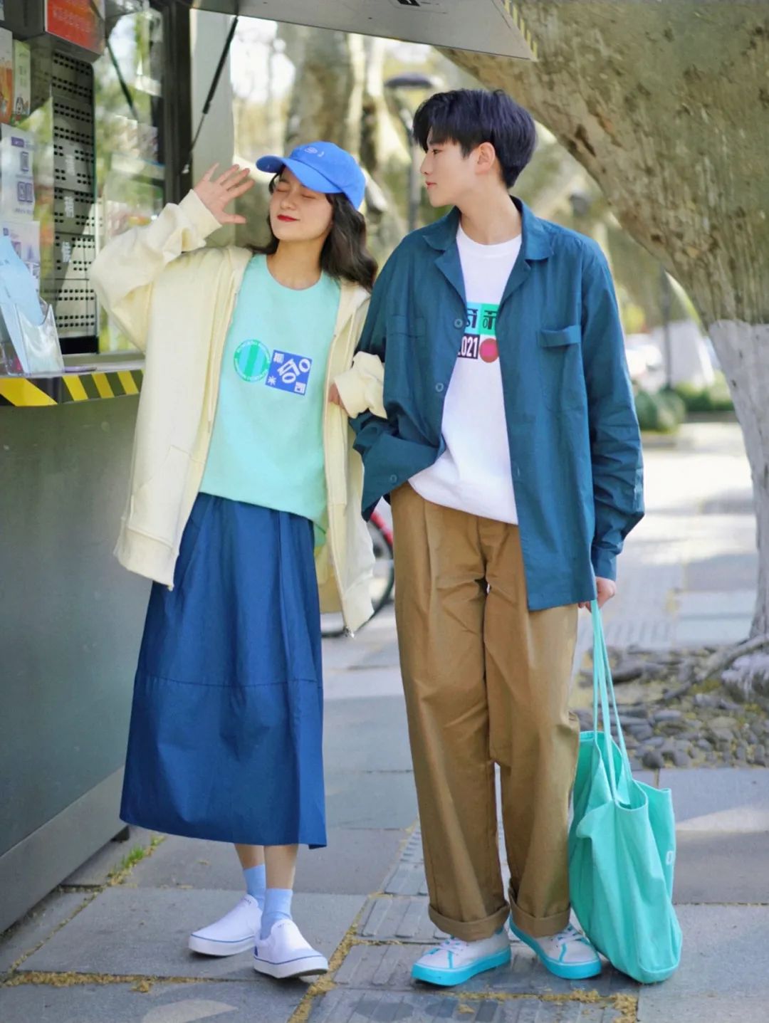 春天穿搭情侣高级感,又到了一起穿情侣装的季节啦