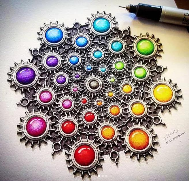 最解压的能治愈强迫症的解压视频,好看的抑郁画图文