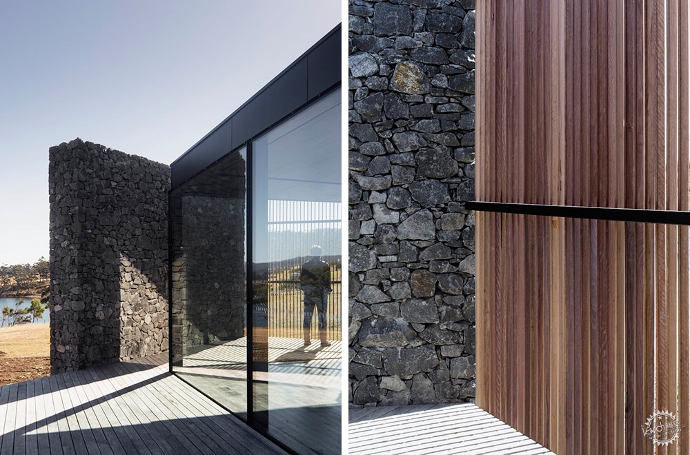 客厅石墙景观,房间景观石墙