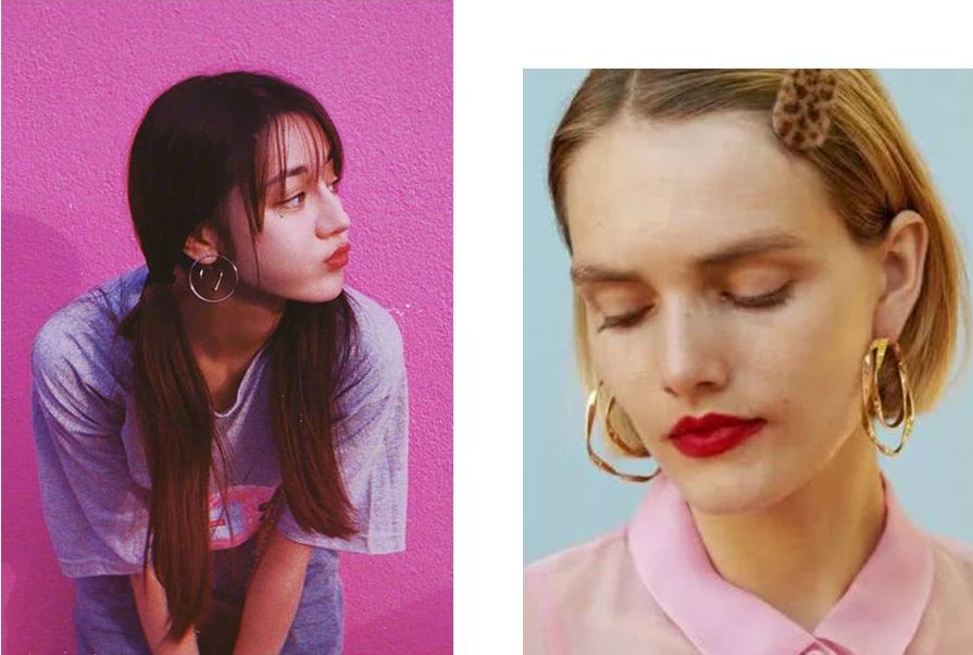 不用打孔的好看耳环,圆圈耳环ins冷淡风高级感