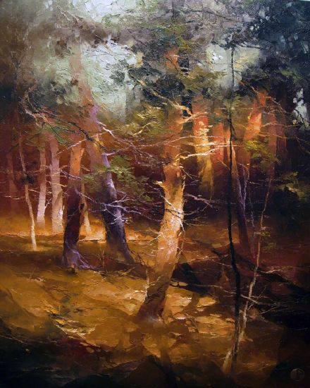 顶级的午后阳光风景油画,央美油画表现风格风景作品欣赏