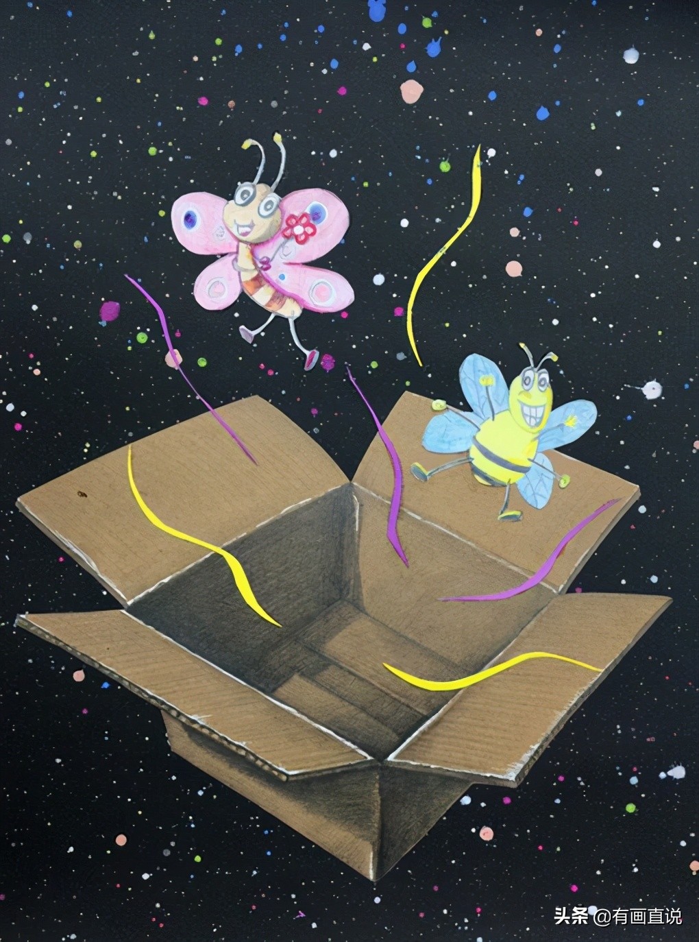 儿童绘画创意素描课堂教学,儿童基础素描创意素描画