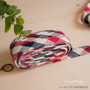 布艺拼布一定用得上的包边条教程，用一块布做一整条包边条，好省