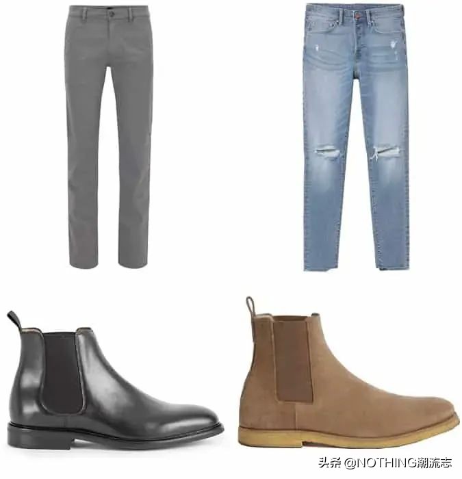 男人穿白色牛仔裤配什么鞋子好看,男士穿呢子大衣牛仔裤配什么鞋子