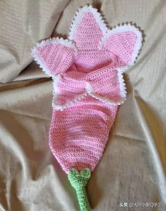 美人鱼睡袋钩编,钩织睡袋