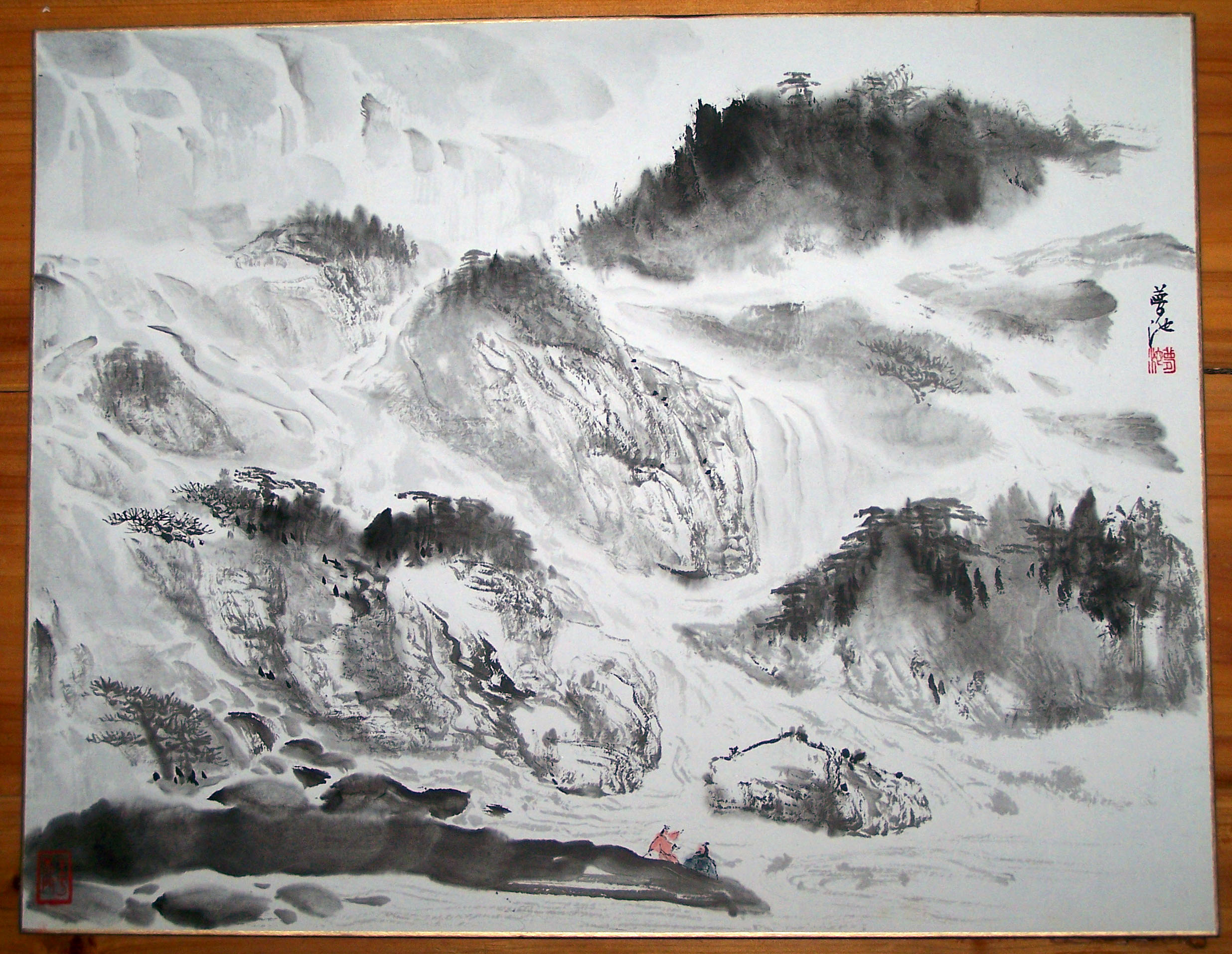 怎样去除国画上多余的墨,如何去掉国画脏污