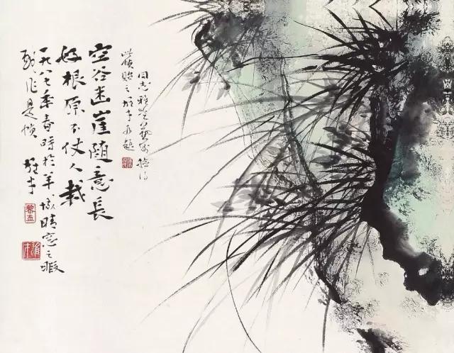 八大名家画兰,近代十大名家画兰作品欣赏