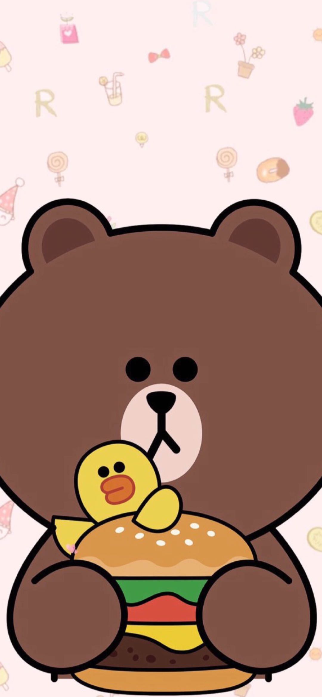 布朗熊可妮兔莎莉鸭壁纸,壁纸iphone专用布朗熊和可妮兔