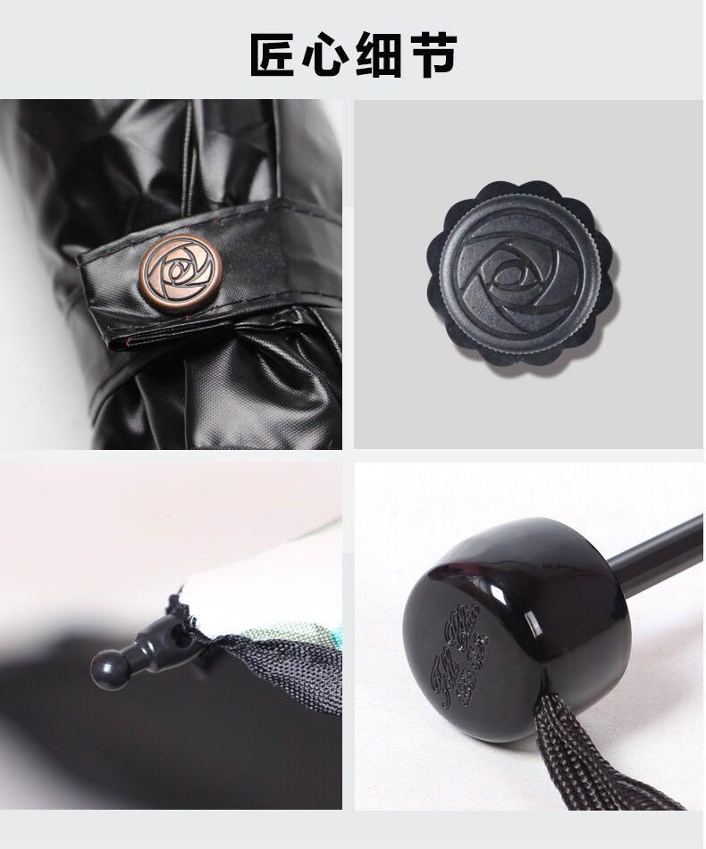 高颜值又防晒又防雨的雨伞,五折伞防晒小巧便捷遮阳雨伞