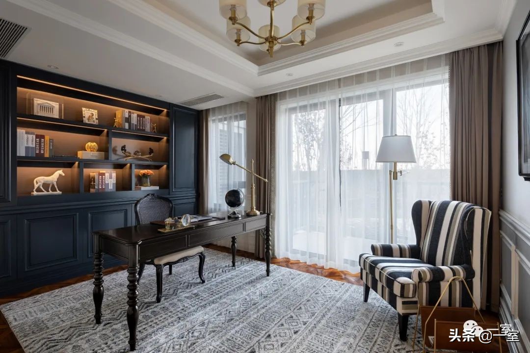 餐厅书房一体设计,书房客房一体设计