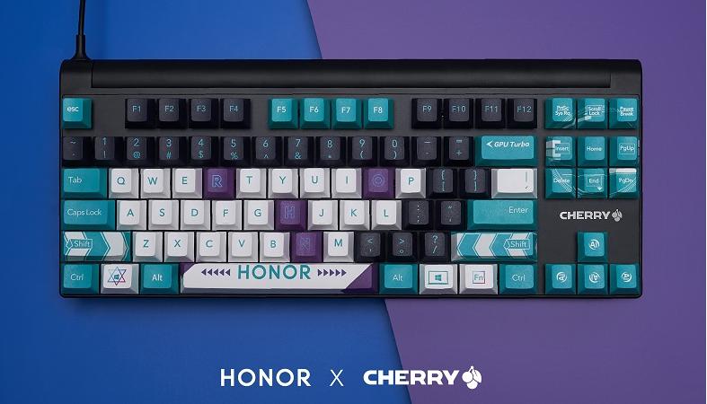 荣耀联名cherry推出电竞机械键盘,樱桃x荣耀联名键盘价格