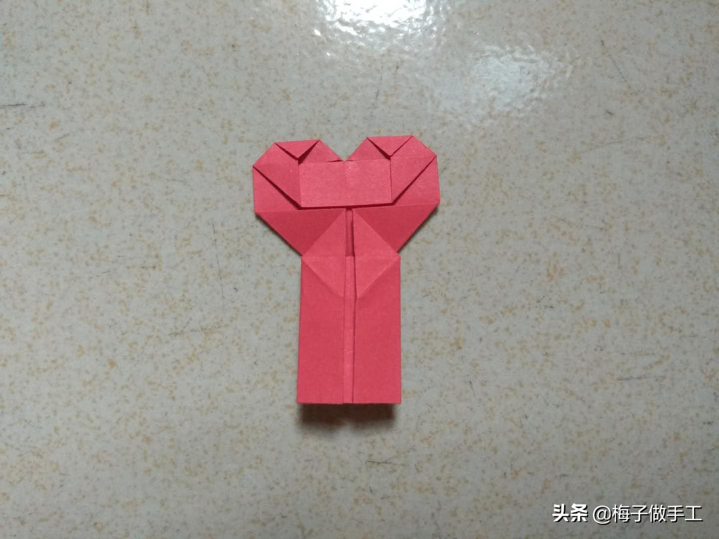 520表白折纸爱心,520表白折纸信封简单