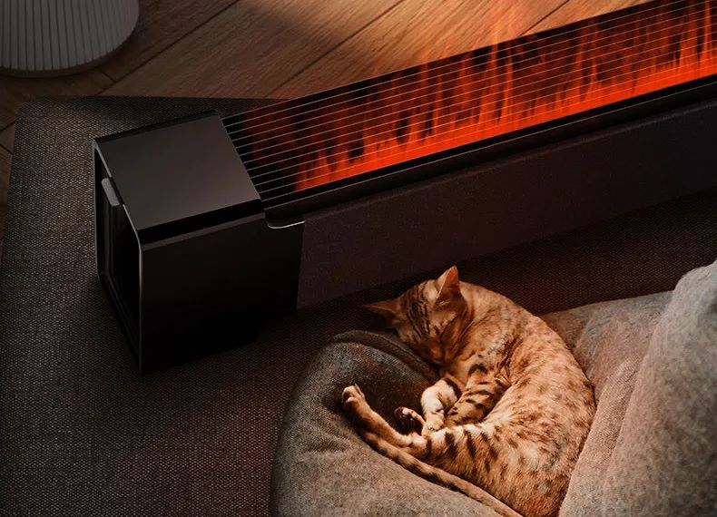 艾美特仿真火焰取暖器,艾美特火焰款取暖器闪亮