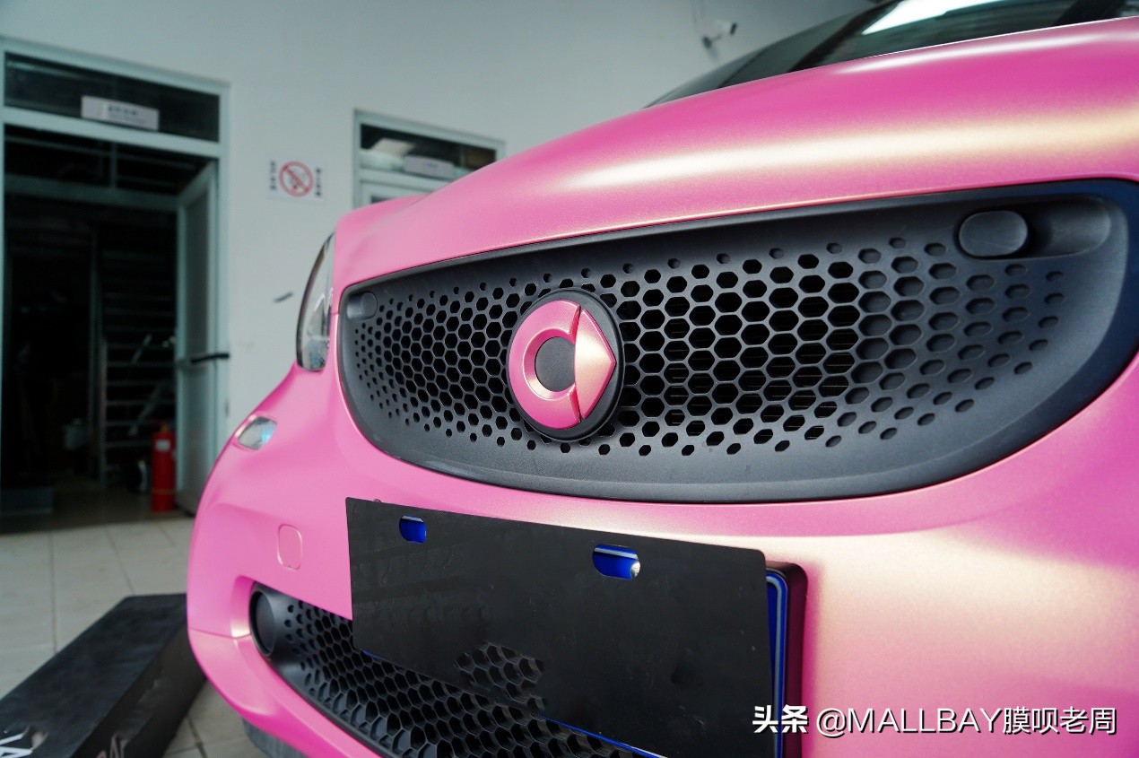 奔驰电镀改色效果图,奔驰smart改装图片