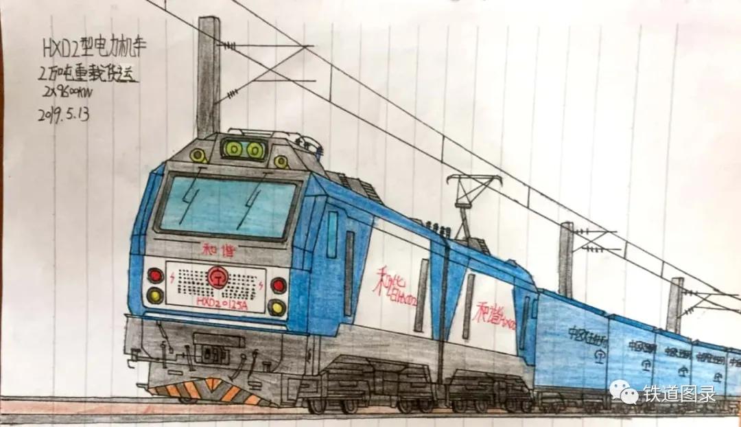 铁路人文:手绘火车