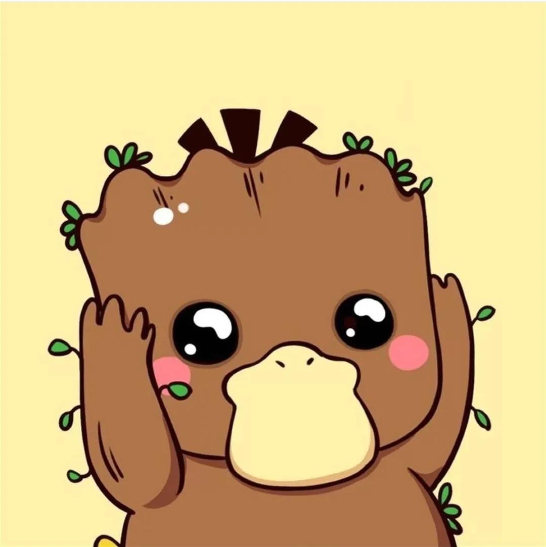 可达鸭头像图片,张嘴可达鸭头像