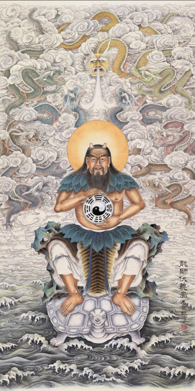 远古时期伏羲老祖,传说远古的伏羲氏在土丘上立棍