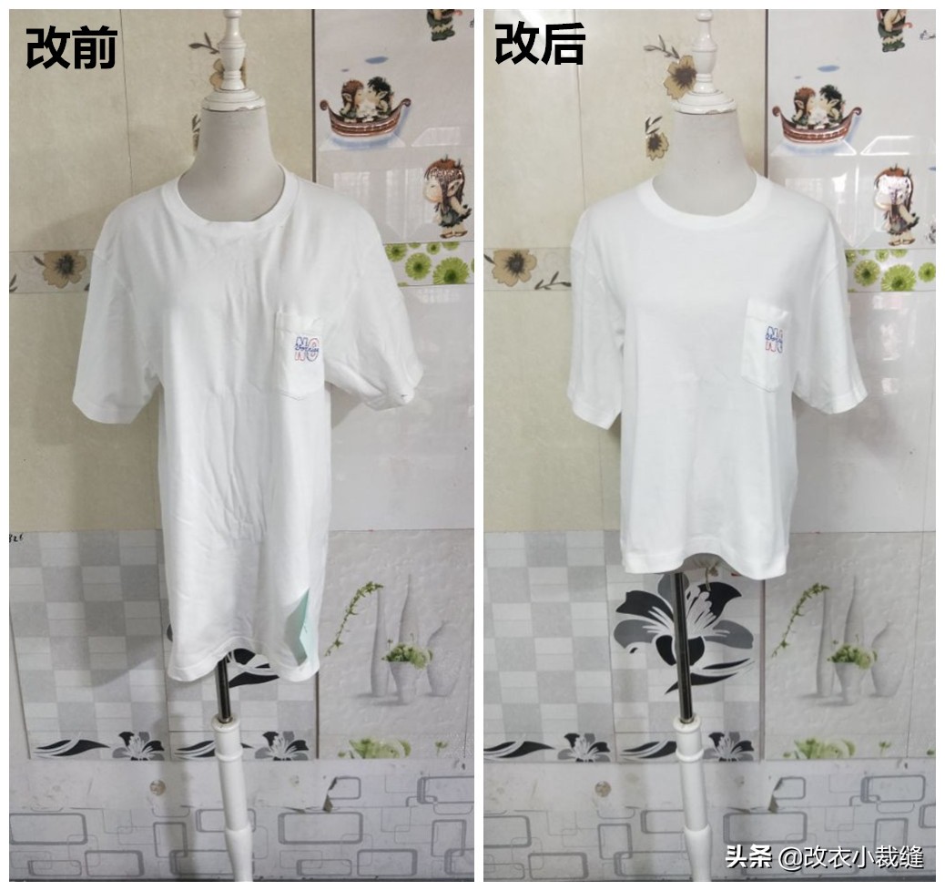 短袖T恤长怎么改短,短袖t恤可以改短吗