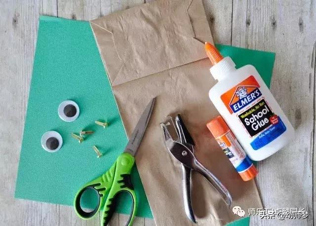 环保纸袋手工创意创作思路,幼儿纸袋手工环保创意图片