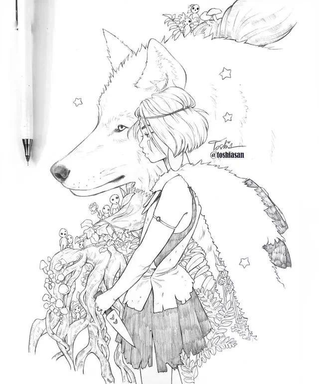 动漫线稿大全,动漫线稿分享