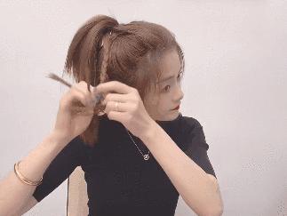不需要头发的简单扎法,别总是扎马尾这5款编发美到极致
